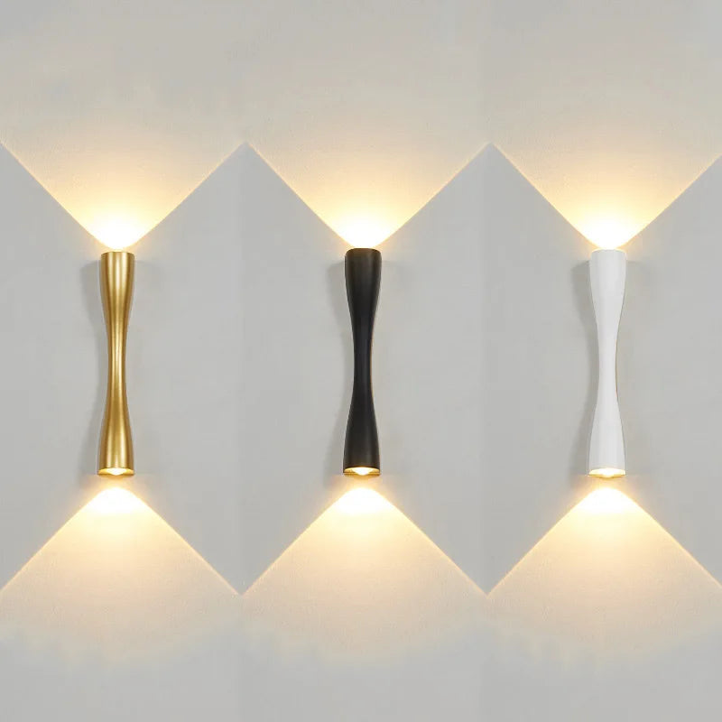 applique murale led minimaliste moderne imperméable idéale intérieur extérieur