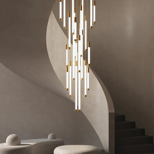 lustre led moderne de luxe pour décoration duplex grenier restaurant