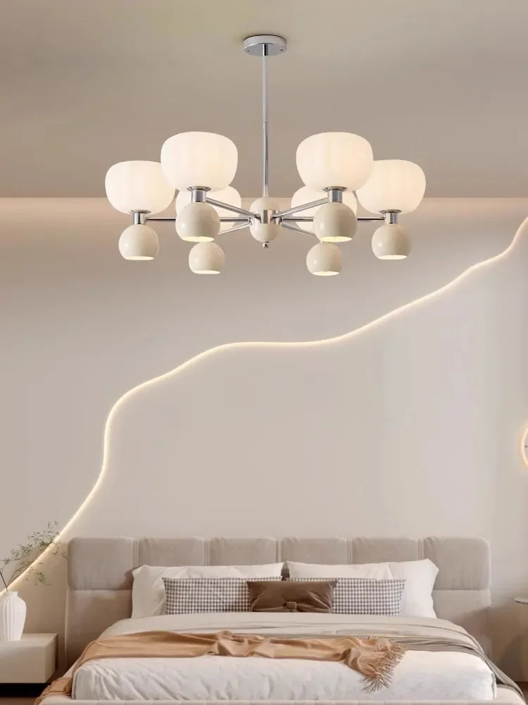 lustre décoratif acrylique avec abat-jour suspendu créatif