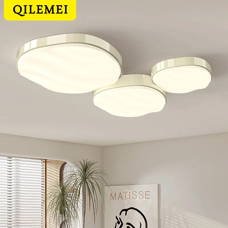 Plafonnier design moderne à leds brillant protection des yeux décoratif