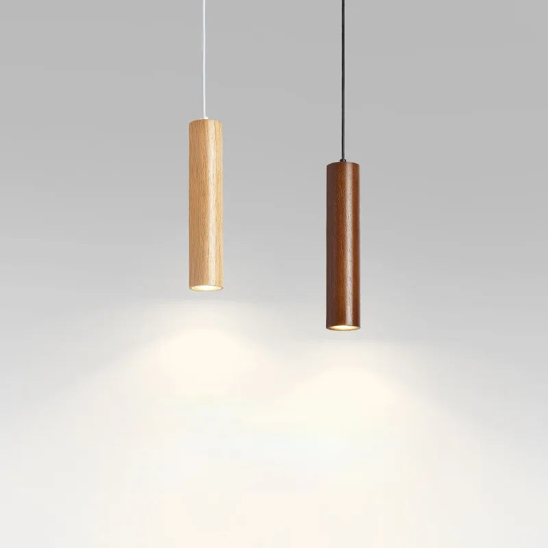 Suspension LED en forme de Grain de bois