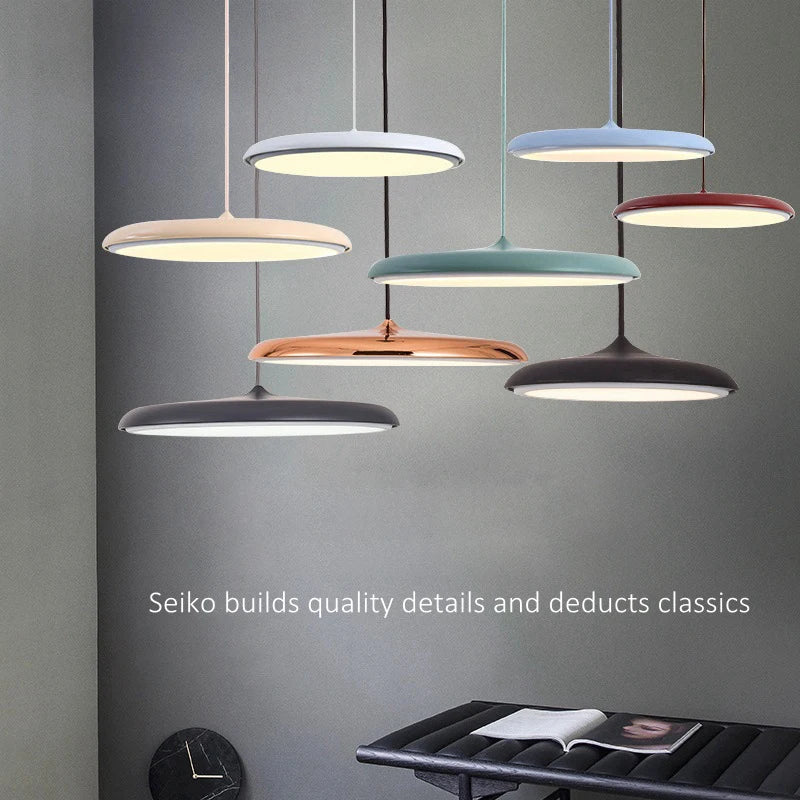 lampe led suspendue design nordique simple avec soucoupe volante