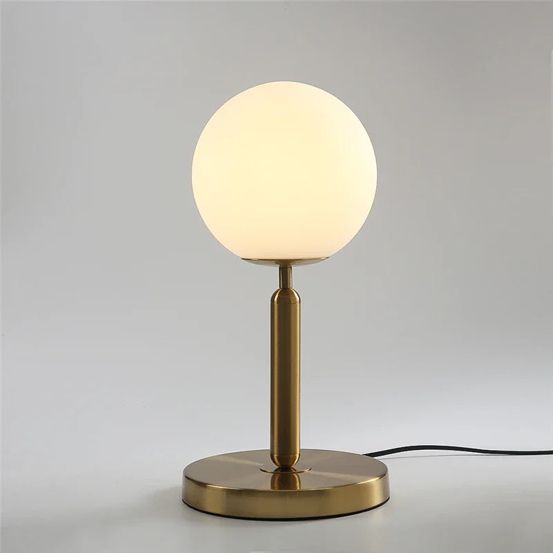 lampe de table moderne créative en verre led nordique