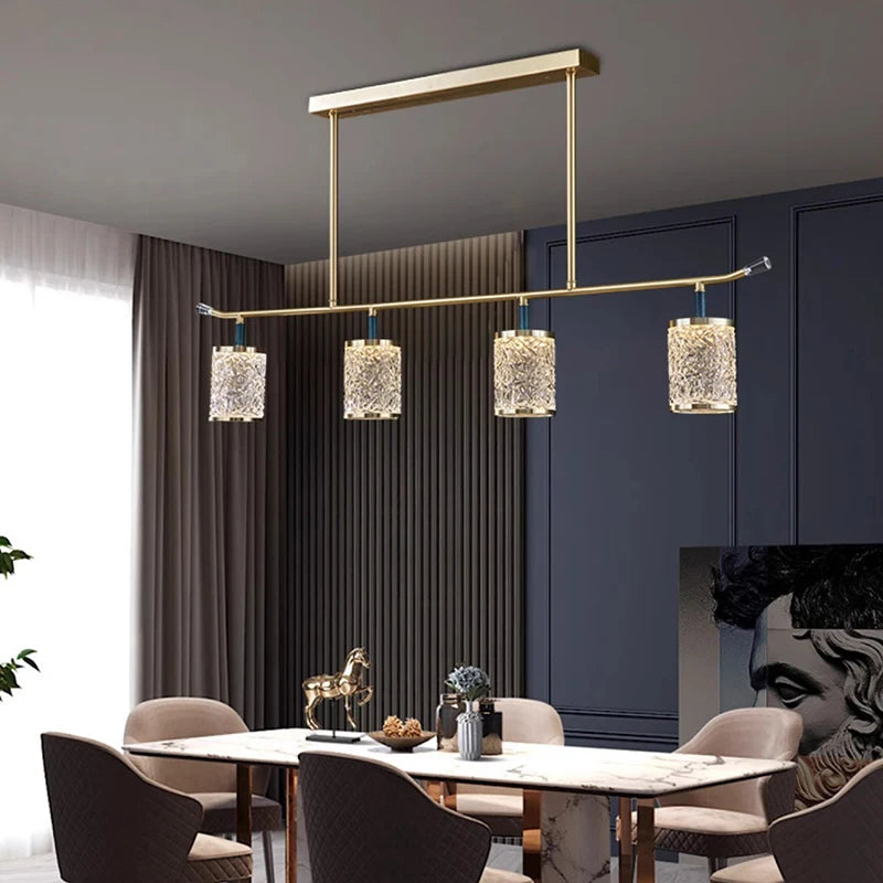 lustre moderne de luxe à led pour éclairage intérieur