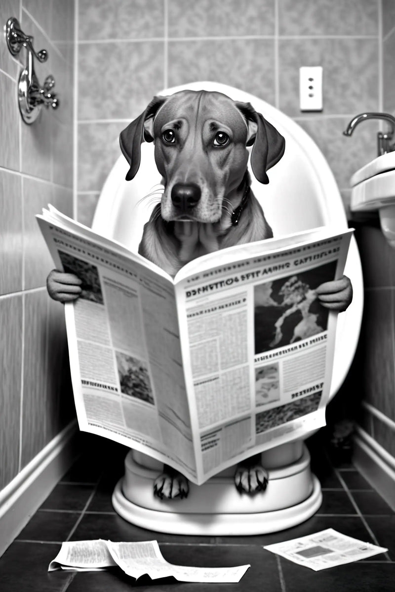 décoration murale humoristique animaux sur les toilettes