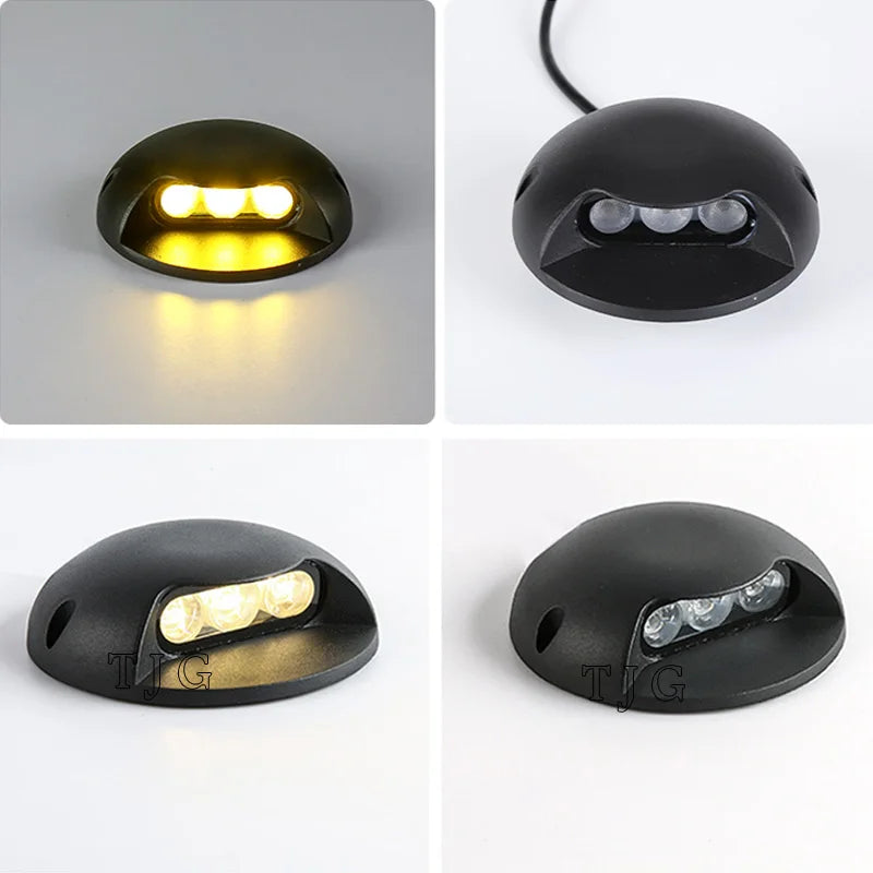 lot de 4 spots led étanches pour éclairage extérieur jardin et allée