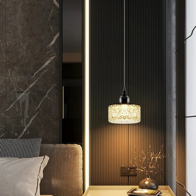 lustre led style en résine et métal ajustable