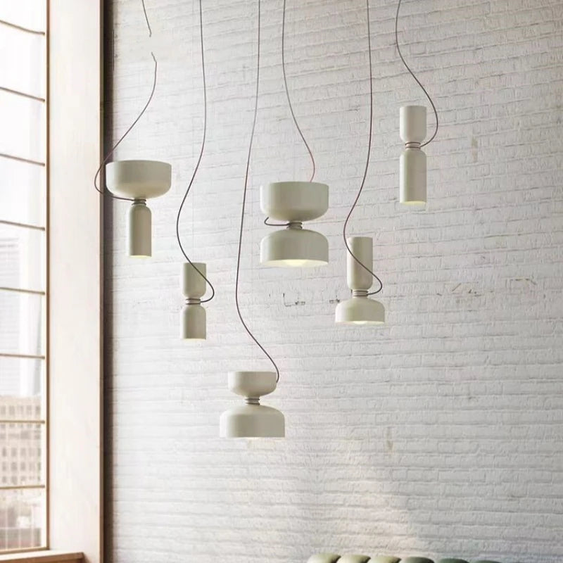 lustre moderne en métal pour avec fil réglable