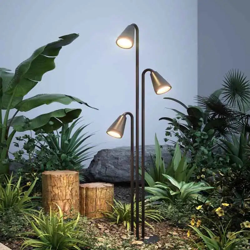 lampe d extérieur imperméable pour jardin et paysage fleuri