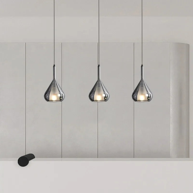 lustre design italien moderne minimaliste en verre