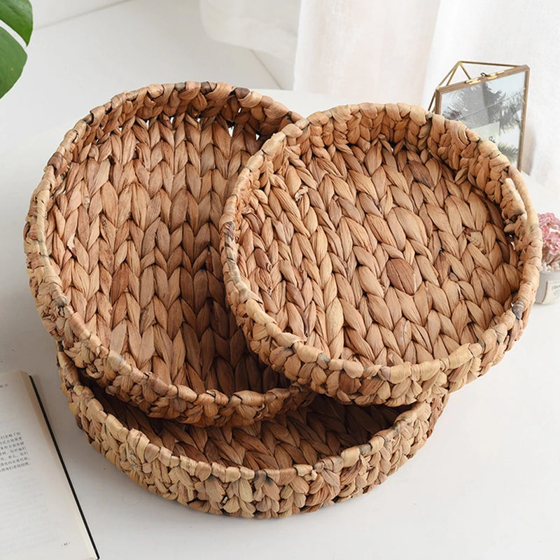 panier en rotin tressé pour fruits thé et rangement décoratif