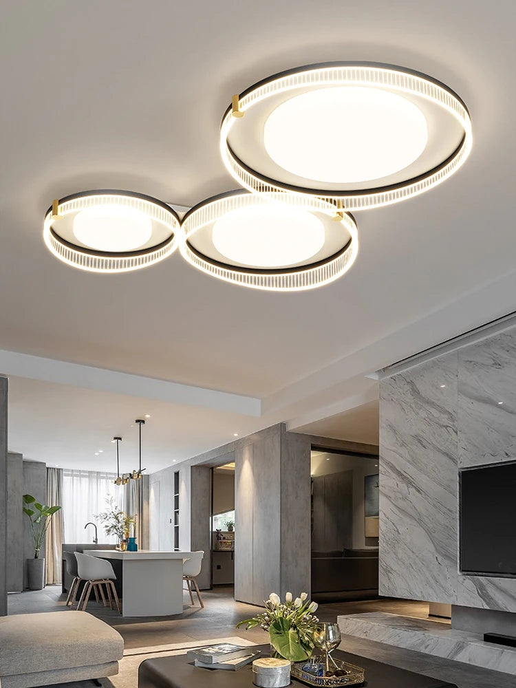lustre led lumières acryliques pour éclairage intérieur décoratif