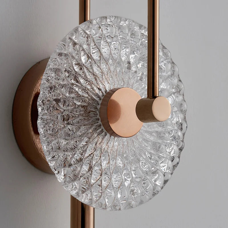applique murale led ronde en verre pour ambiance cosy