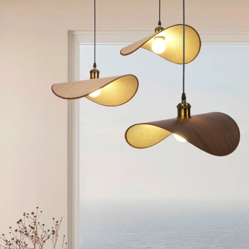 suspension led minimaliste wabi sabi style nordique