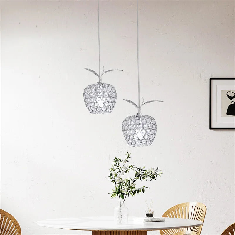 lustre moderne en cristal luminaire suspendu pour décoration intérieure