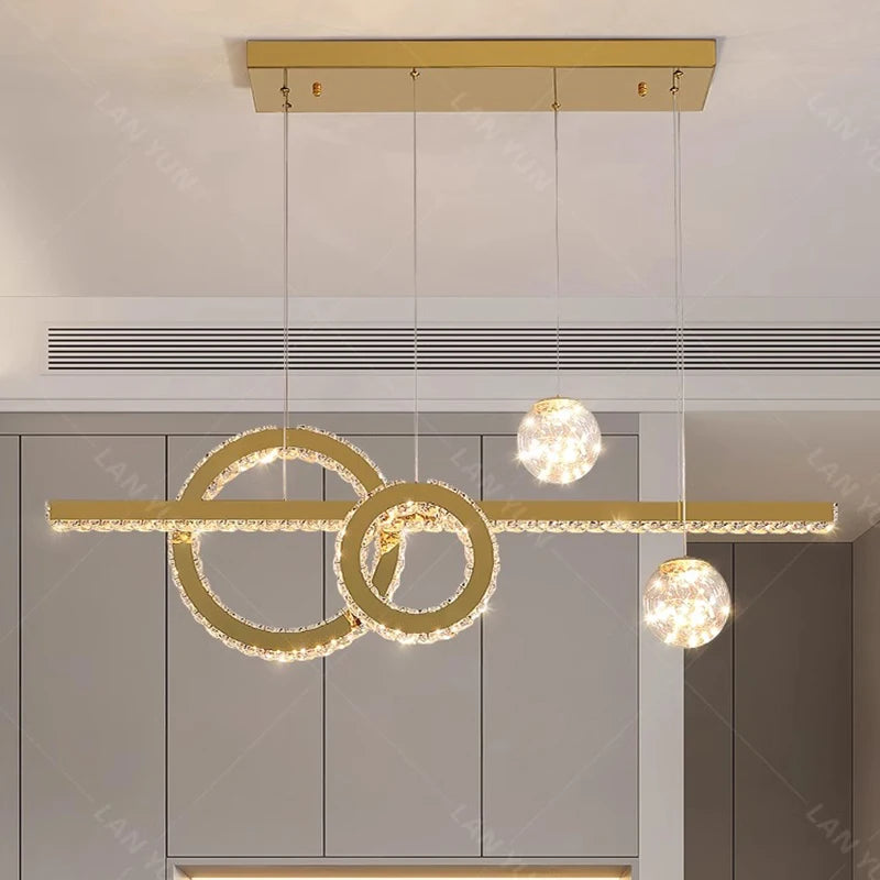 lampes de décoration modernes en cristal intelligent pour intérieur