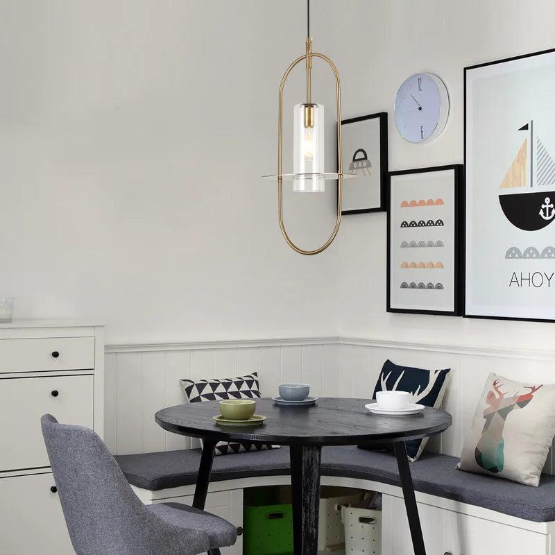 lustre en verre artistique postmoderne créatif unique pour éclairage décoratif