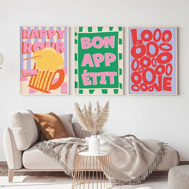 affiche citation disco mon chéri pour décoration cuisine et café