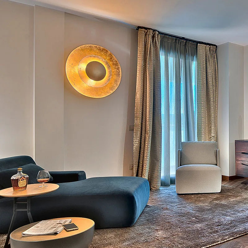 applique led ronde trois couches pour ambiance art déco