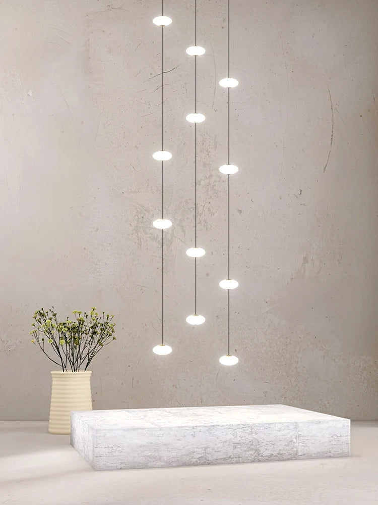 lustre minimaliste moderne pour villa duplex style nordique