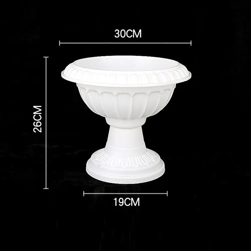 pot de fleurs romain en plastique style rétro romantique pour événements