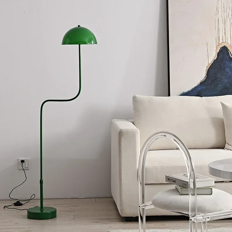 lampe à poser design en forme de germe de soja en verre