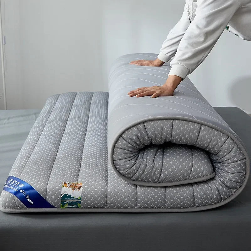 matelas latex naturel king size avec surmatelas mousse mémoire pour couple