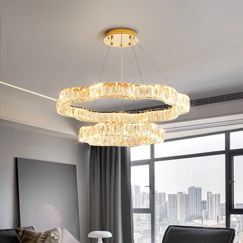 home decorationPendant lights, luxury crystal living room chandelier, bedroom Pendant lamp, ceiling light, indoor lighting