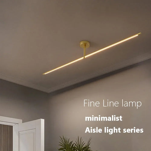 lustre moderne led pour allée murale miroir ligne décoration maison