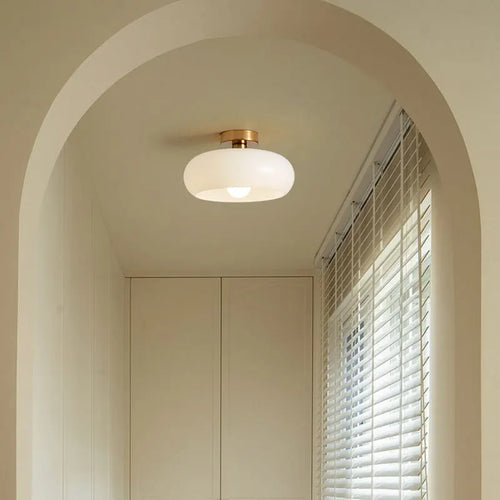 plafonnier moderne en fer et verre pour intérieur élégant
