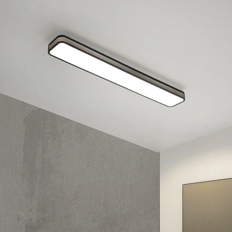 lustre led moderne éclairage intérieur longue bande décor maison