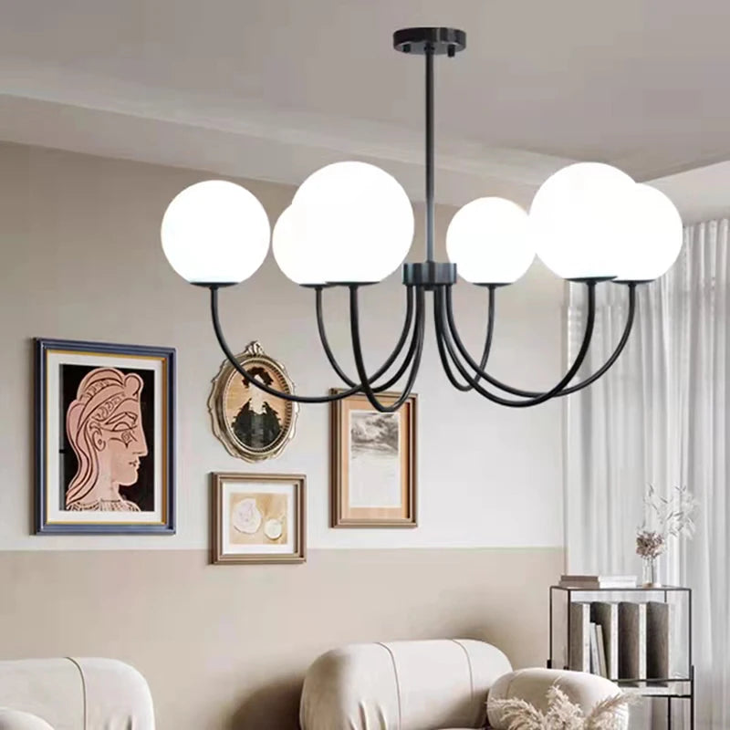 lustres modernes en verre luminaires suspendus
