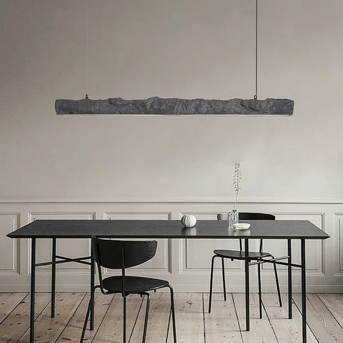 Nordique minimaliste Wabi Sabi vent Led bande Restaurant Bar suspension lumières décor à la maison salle à manger lustre luminaire suspendu