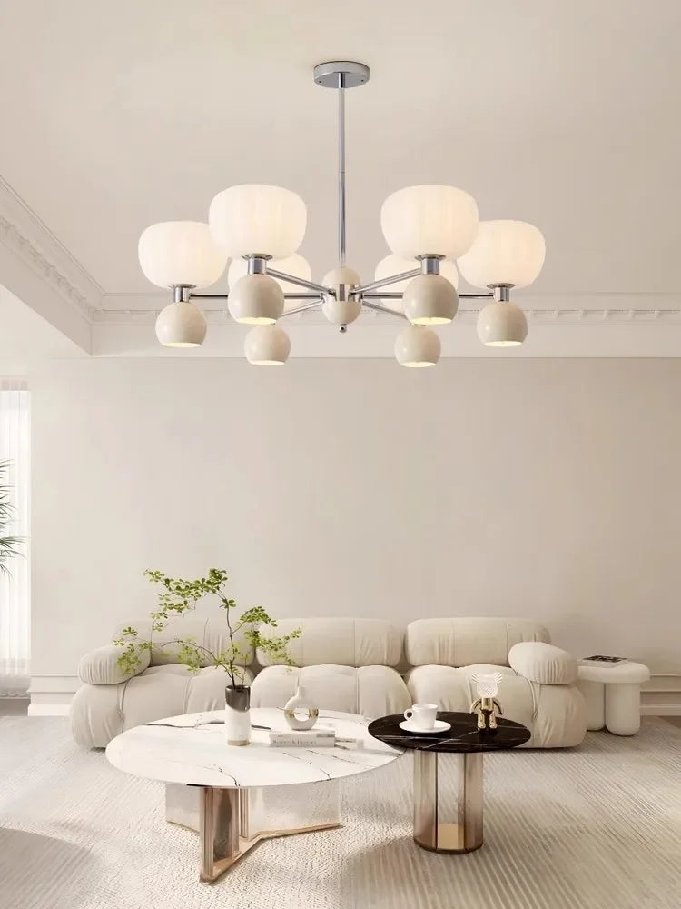 lustre décoratif acrylique avec abat-jour suspendu créatif