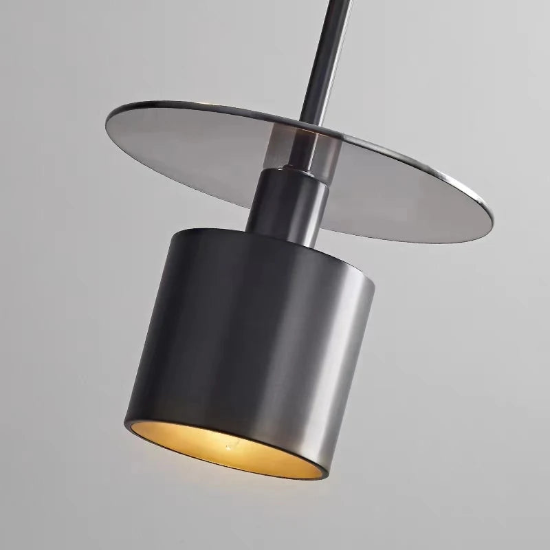 suspension LED en laiton avec cordon réglable pour magasin