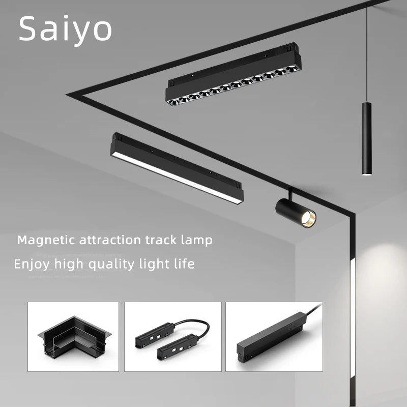 lampe led magnétique à intensité variable projecteur de plafond zigbee
