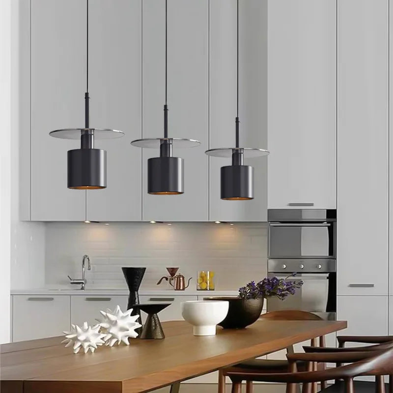 suspension LED en laiton avec cordon réglable pour magasin