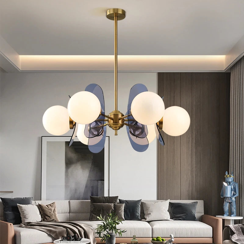 lustre lumineux décoratif pour intérieur style art suspendu
