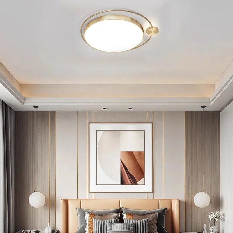lustre de mode en laiton avec led
