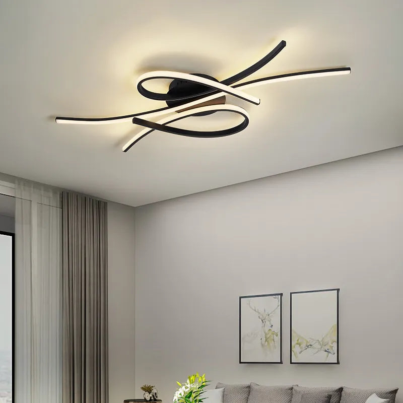 Plafonnier LEDs Or/Noir Maison Nordique