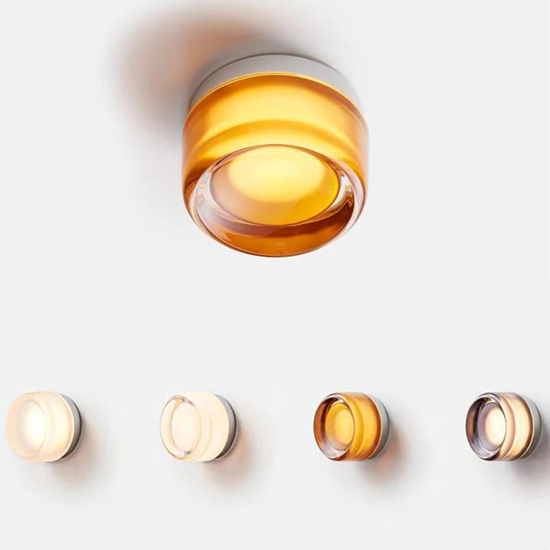 plafonnier led minimaliste en verre style nordique intérieur
