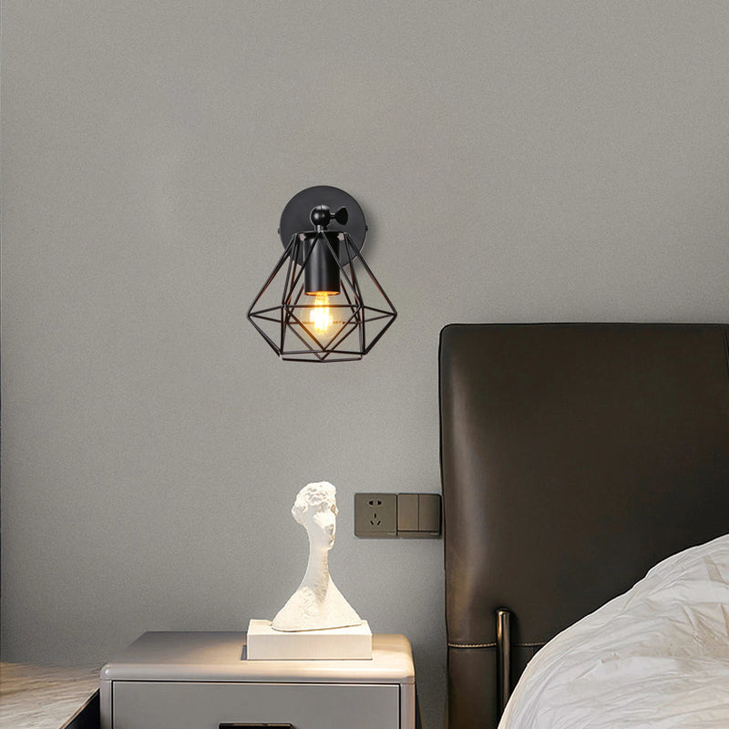 applique murale vintage cage loft industriel led éclairage intérieur