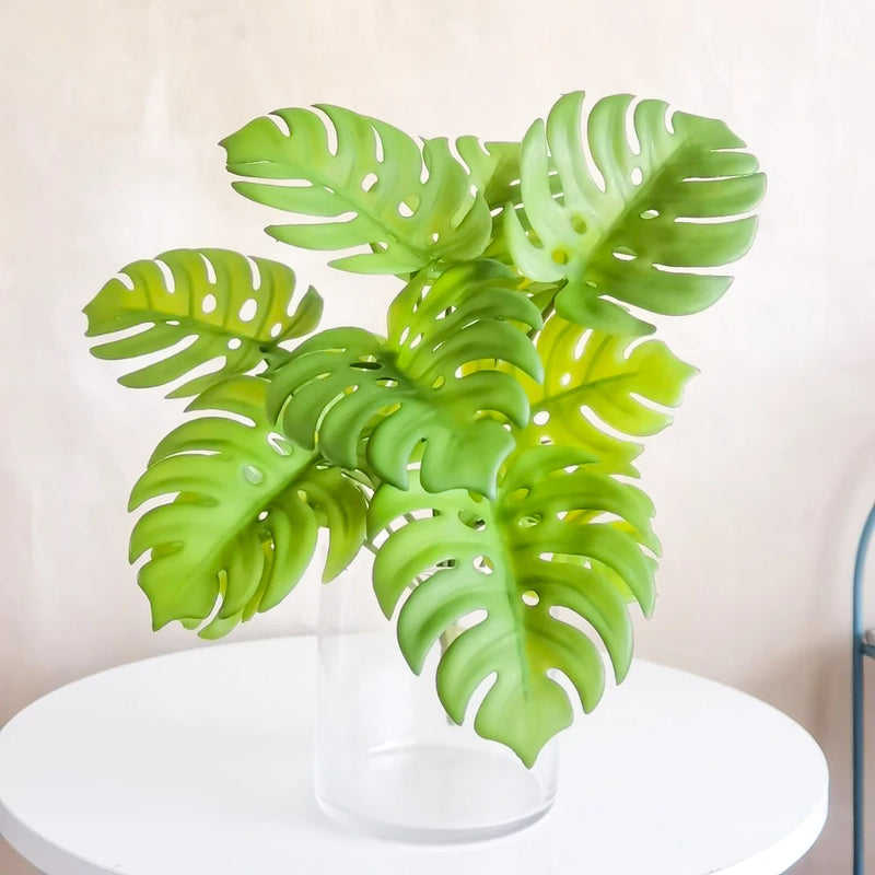 fausse plante tropicale monstera pour décoration intérieure et extérieure