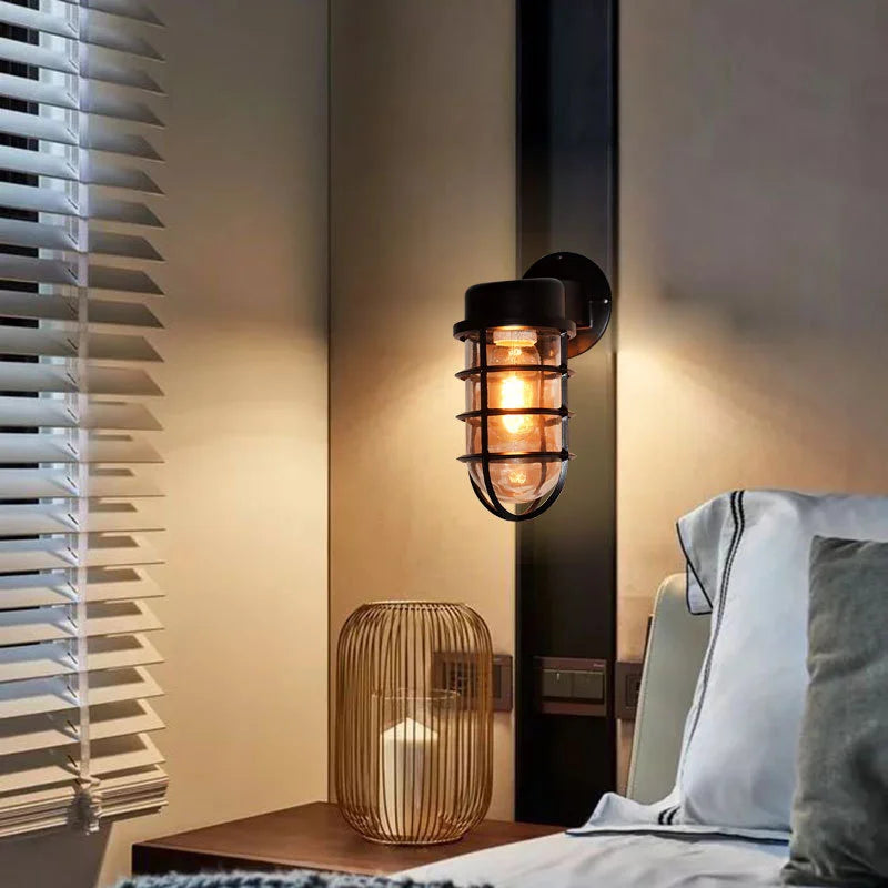 applique murale rétro industrielle pour extérieur et intérieur