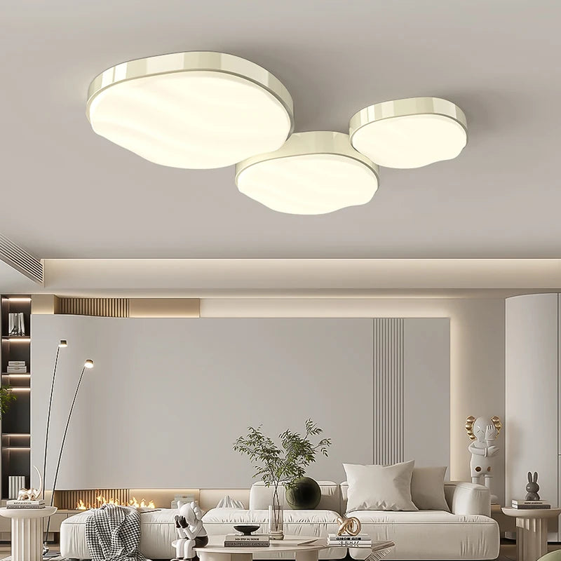 Plafonnier design moderne à leds brillant protection des yeux décoratif