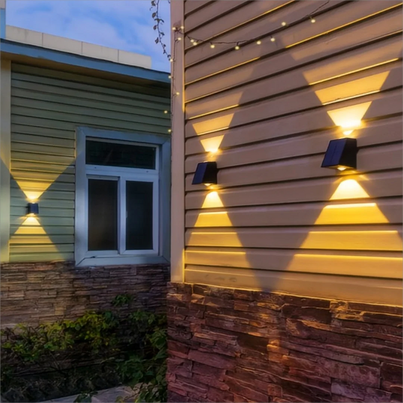 applique murale solaire pour jardin éclairage extérieur décoratif