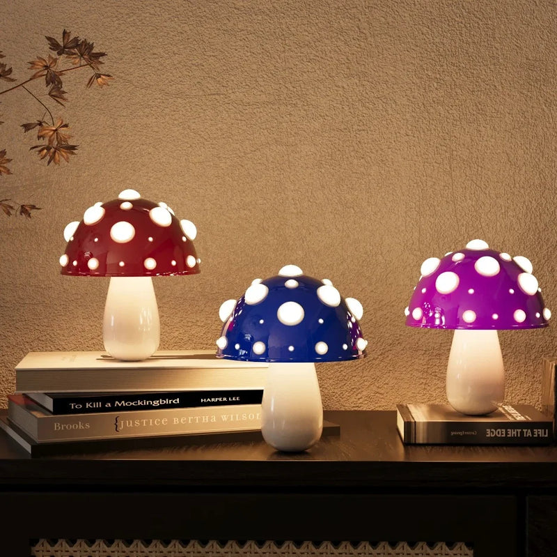 Lampe de Table LED en forme de champignon