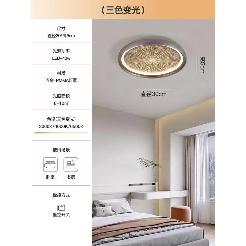 Plafonnier led design moderne original romantique