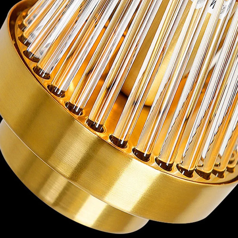 applique murale réglable en or avec lampe en cristal de luxe led