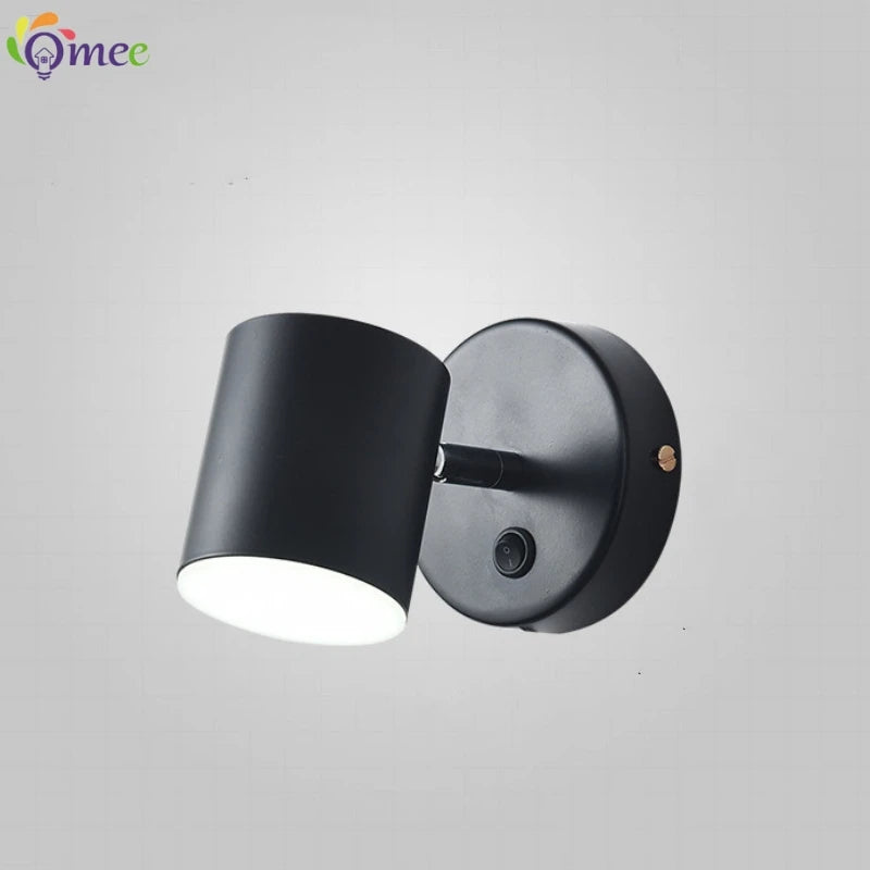 applique murale moderne à led avec interrupteur pour miroir décoratif